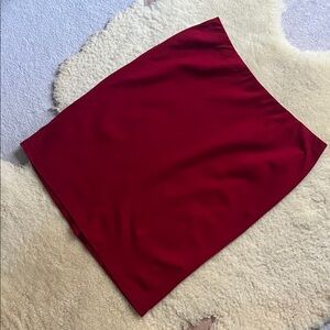 J. Jill true red large tall stretch pull on pencil skirt NWT